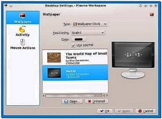 World Clock Screensaver Linux