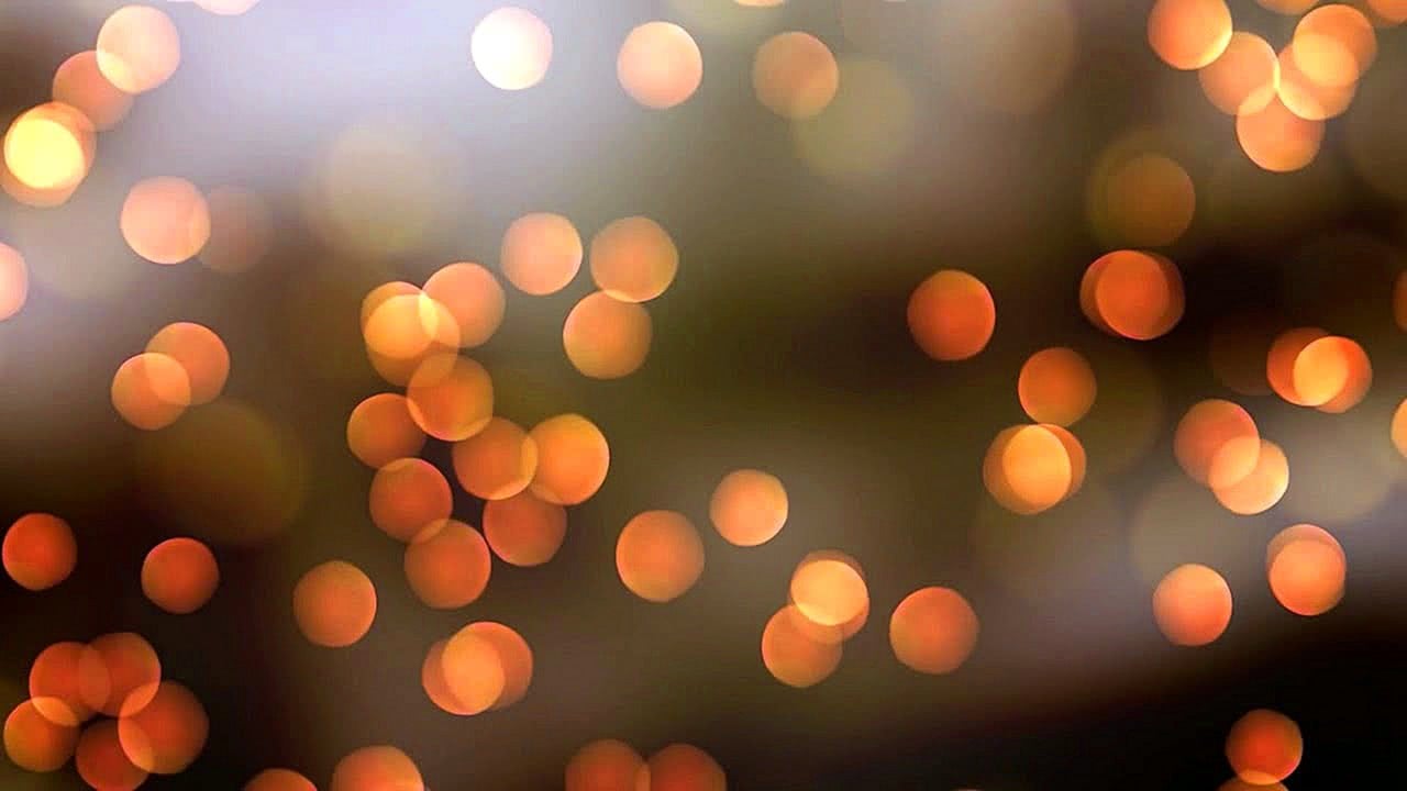 Attractive Calming Small Little Orange Lights 4K Screensaver